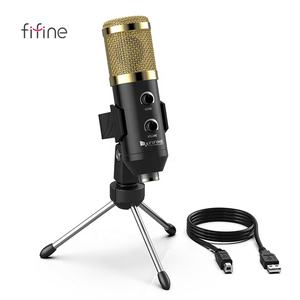 Fifine microfono condensador podcast <span class=keywords><strong>micro</strong></span> professionnel de studio a condensatore USB microfono streaming di registrazione per il PC del computer portatile - Product Image 1
