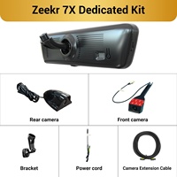 Caméra de tableau de bord pour Zeekr 7X H8 Pro avec rétroviseur de streaming, 2K, 8,2 pouces, double objectif avant et arrière, vision nocturne, certifiée CE FCC, d'origine usine