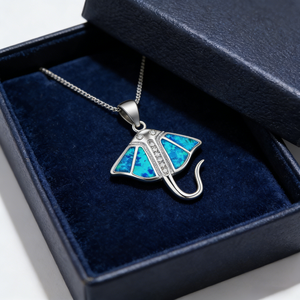 Hawaii European Accessories - Collar de Pulpo Ocelado Azul - Collar de Ópalo para Suéter - Product Image 4