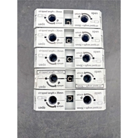 Lote de 5 terminales de paso de 2 vías, 285-195, 30-35 mm, 25-95 mm², 1000 V, 232 A