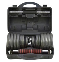 Ensemble d'haltères chromés supérieurs d'approvisionnement direct d'usine 10kg/15kg/20kg/25kg ensemble d'haltères réglables pour l'exercice de forme physique