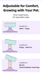 Novedad, cuencos para mascotas, alimentador de agua y alimentos ajustable, almohadillas antideslizantes, personalización OEM, cuencos para comederos de mascotas, agua y alimentos - Product Image 4