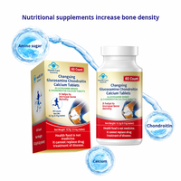 Comprimés de Glucosamine, Chondroïtine et Calcium Changxing, 60 unités, améliore la densité osseuse pour les adultes d'âge moyen, 2 fois par jour, 0,85 g