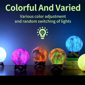 <span class=keywords><strong>Altavoz</strong></span> LED 3D Moon Light, luz nocturna, Control remoto y táctil Lámpara <span class=keywords><strong>de</strong></span> <span class=keywords><strong>lava</strong></span> Moon Night Light Regalos para niñas Niños Mujeres - Product Image 4