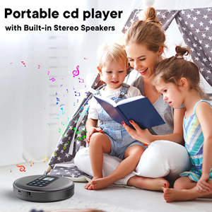 Lecteur CD portable personnalisé en usine avec écran LCD, radio FM, double haut-parleur et fonction Bluetooth pour voiture et maison - Product Image 5