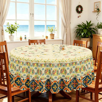 Nappe Rectangulaire Bohème à Motif Mandala, Protection de Table pour Salon, Décoration Intérieure, Prix Usine - Grande Vente
