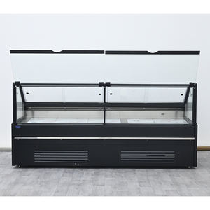 Vitrina Refrigerada de Alta Eficiencia para Carnes y Alimentos, con Compresor, Superficie Plana en Ángulo Recto, para Mostrador de Deli - Product Image 4