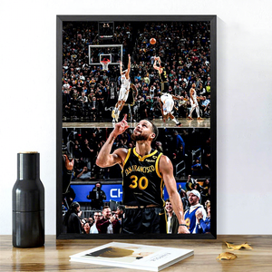Láminas de Jugadores de los Warriors, Pósters de Estrellas del Baloncesto, Arte Decorativo para Salas de Estar, Bares, Tiendas de Lotería y Gimnasios - Product Image 1