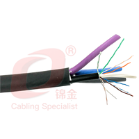 Câble Ethernet LAN robuste à 4 conducteurs avec gaine en PVC Cat5e Cat6 Câbles de communication