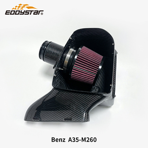 Kit d'admission d'air en fibre de carbone EDDY pour <span class=keywords><strong>Mercedes</strong></span>-<span class=keywords><strong>AMG</strong></span> A35 (W177) 2018-2025 |   Moteur M260 |   Système d'admission d'air froid à haut débit - Product Image 5