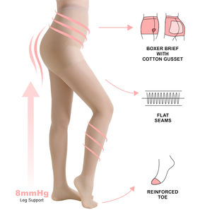 Collants de compression pour femmes, transparents, ultra-fins, invisibles, à pression douce, pour la thérapie et la gym - Product Image 2