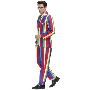 Costume de cosplay rétro hippie années 60-70 pour homme, Halloween, paix et amour, flower power, disco, carnaval, fête, veste, t-shirt, pantalon, cravate - Product Image 2