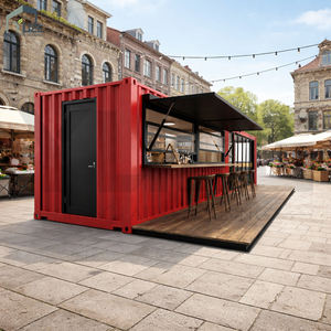 Bar Conteneur d'Extérieur Tendance Personnalisé avec Comptoir Pleine Longueur et Décoration Lumineuse - Product Image 1