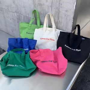 Sinh Thái Thân Thiện Với Dày Vải Mạnh Mẽ Cá Nhân Bông Quà Tặng Mua Sắm Biểu Tượng Tùy Chỉnh Nặng Athleisure Vải <span class=keywords><strong>Tote</strong></span> Túi - Product Image 2