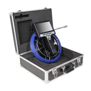 Caméra vidéo endoscopique de petite taille 9 pouces HD avec éclairage LED, angle de champ de 120 degrés, câble de 30 m, compteur de mètres, étanche IP68 - Product Image 1