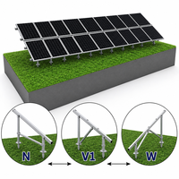 Système de montage au sol pour panneaux solaires en acier galvanisé à chaud, support de fixation pour panneaux solaires agricoles, installation facile