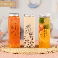 Bouteille de Boisson Jus Thé au Lait avec Couvercle et Bouchon, Emballage Portable Scellé à Emporter, Gobelet Transparent Jetable en Plastique pour Eau et Café