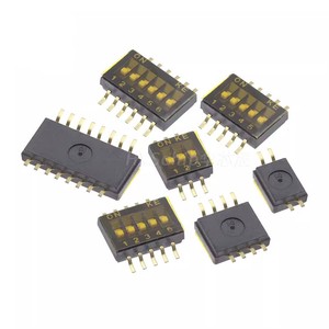 Interrupteur DIP DS-03B <span class=keywords><strong>Eker</strong></span> Bleu 3 pôles SPST à travers trou, bornes en bronze phosphoreux plaqué or, 100mA 50VDC, pas de 2,54 mm, -20-70°C - Product Image 6