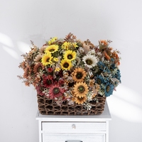 CL06001 buket bunga buatan bunga matahari krisan Gerbera musim gugur dekorasi rumah pesta dekorasi bunga palsu