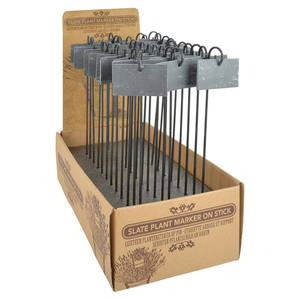 Étiquettes de plantes en <span class=keywords><strong>ardoise</strong></span> Esschert Design, étiquettes de plantes vierges, marqueurs de plantes - Product Image 1