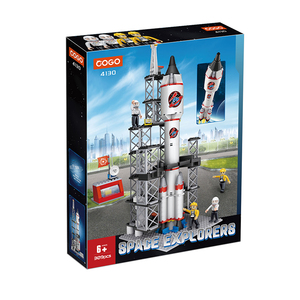 COGO 3D DIY 309 pièces, stations de lancement de fusées spatiales, jouets éducatifs pour enfants, blocs de construction pour enfants - Product Image 4