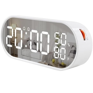 Sveglia Digitale Moderna con Display a Specchio LED per Camera da Letto, Soggiorno, Ufficio, Viaggio, Regalo Decorativo Personalizzabile - Product Image 1