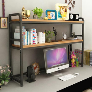 Étagère de rangement de bureau simple, bibliothèque de bureau double couche, organisateur de bureau pour étudiant, type sur pied, rectangulaire - Product Image 4