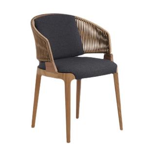 Silla de Jardín de Madera Maciza, Diseño Minimalista, Muebles de Exterior Duraderos - Product Image 1