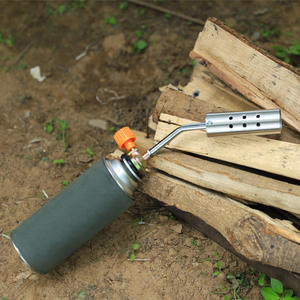 Pistolet à flamme court Hm en acier inoxydable, allumeur portable pour la cuisson en extérieur, outil pour barbecue au charbon de bois - Product Image 2