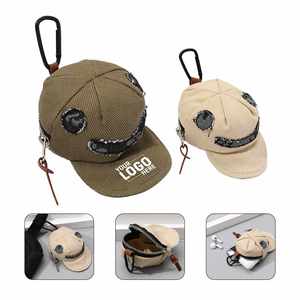 Cute Retro Casual Multifunctional Tote Bag Water-Resistant Durable Canvas Portable Coin Purse Lanyard Vintage <b>Printed</b> Keychain - Product Image 1