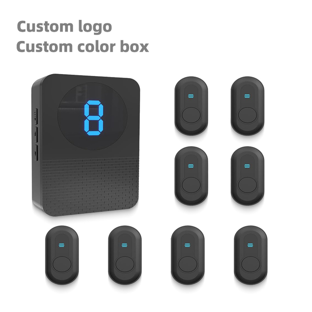 Daytech Wireless Nurse Call Bell System Caregiver Pager Call Waterproof Button Elderly Personal Alarm 500ft signal Cover