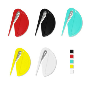<b>Letter</b> Opener Stainless Steel Blade <b>Plastic</b> Body Multiple Colors For Opening <b>Letters</b> And Compression Film Packaging - Product Image 1