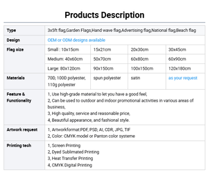 Bandera Nacional de Haití de 3x5 pies, Bandera de País Personalizada para Colgar al Aire Libre, para Celebraciones de Clubes, Decoración, Actividades Electorales y Eventos - Product Image 6