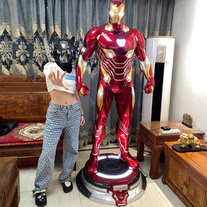 <span class=keywords><strong>Iron</strong></span> <span class=keywords><strong>Man</strong></span> MK50 Anti-Hulk armatura <span class=keywords><strong>1</strong></span> <span class=keywords><strong>1</strong></span> grande corpo completo luminoso MK7 scultura in resina per soggiorno decorazioni per pavimenti interni - Product Image 2