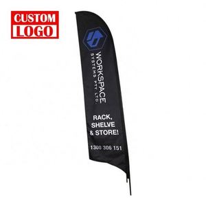 Banderas de Playa Resistentes al Viento de Una y Dos Caras, Bandera en Forma de Lágrima, Bandera Voladora para Uso Promocional - Product Image 1