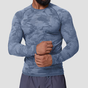 T-shirt de sport moulant à manches longues pour hommes, séchage rapide, idéal pour la course et l'entraînement – Vente en gros - Product Image 2