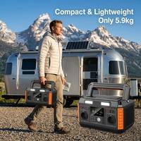 520Wh Tragbare Powerstation 600W Solargenerator mit Reiner Sinuswelle AC PD USB-C Schnellladung Kabelloses Ladegerät für Camping Wohnmobil