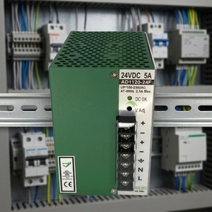 แหล่งจ่ายไฟแบบราง DIN 24v สำหรับระบบอัตโนมัติในอุตสาหกรรม เอาต์พุต 24VDC ที่เสถียร พร้อมระบบป้องกันความปลอดภัยหลายระดับ ติดตั้งแบบราง DIN - Product Image 1
