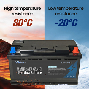 Batería <span class=keywords><strong>de</strong></span> Arranque Reciclable <span class=keywords><strong>de</strong></span> 12V 100Ah LiFePO4 para Automóvil, Resistente a Vibraciones y Sin Mantenimiento, 1200CCA - Product Image 1