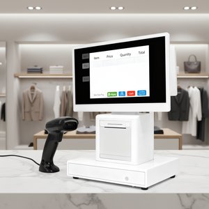 Dual Screen LCD Finger Touch Computer Monitor POS AIO <b>Printer</b> Ratio USB Interface for Business New 15.6 Inch LCD Finger Touch - Product Image 1
