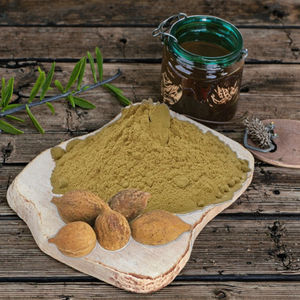 Polvo de Baheda de grado alimenticio de etiqueta privada OEM de alta calidad, extracto de raíz de Terminalia Bellirica tamizado triple a base de hierbas en embalaje de latas - Product Image 1