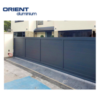Certainement les portes en aluminium de portail en aluminium de conception puissante de la meilleure solution pour le revêtement de poudre de maisons