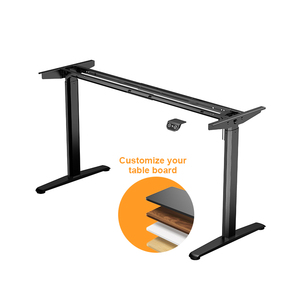 Qb động cơ kép tự động nâng bàn kim loại khung Chiều cao có thể điều chỉnh 2 giai đoạn cơ chế bàn đứng điện văn phòng máy trạm - Product Image 2