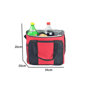 Borsa Termica per Pranzo Personalizzabile con Logo, Resistente e Riutilizzabile, Lussuosa Borsa Frigo Isolata Rosa - Product Image 3
