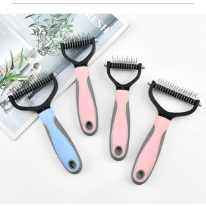 Spazzola e <span class=keywords><strong>pettine</strong></span> in metallo <span class=keywords><strong>per</strong></span> toelettatura animali, rastrello <span class=keywords><strong>per</strong></span> <span class=keywords><strong>sottopelo</strong></span> <span class=keywords><strong>per</strong></span> <span class=keywords><strong>gatti</strong></span> e cani, strumenti <span class=keywords><strong>per</strong></span> la toelettatura - Articoli caldi in vendita - Product Image 4