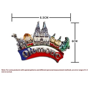 Imán de nevera 3D de madera con diseño de <span class=keywords><strong>ciudades</strong></span> europeas: Praga, Bruselas, Copenhague. Recuerdo de viaje, paisaje urbano, decoración magnética para nevera, regalo. - Product Image 5