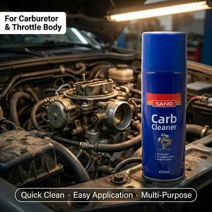 SANVO Limpiador <span class=keywords><strong>Desengrasante</strong></span> de Carburador y Cuerpo de Aceleración 450ml, Limpiador de Carbono, Limpiador de Estrangulador de Carburador, Spray para Cuidado del Coche, Limpiador de CVT - Product Image 2