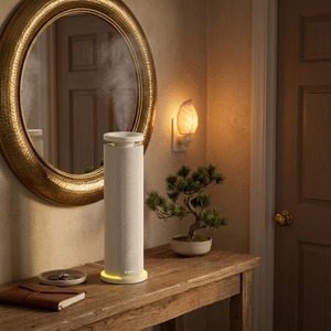 Diffuseur d'arômes sans eau à technologie d'air froid avancée, surface en tissu léger apaisante, machine à parfum rapide pour la relaxation - Product Image 1