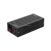 Station de charge USB universelle en alliage d'aluminium avec ports variés pour téléphone portable/casque audio silencieux, hub de charge de bureau