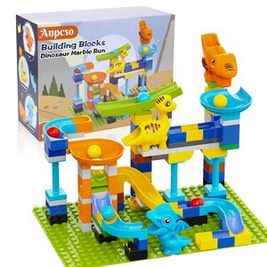 Bloques de construcción <span class=keywords><strong>Marble</strong></span> <span class=keywords><strong>Run</strong></span> para niños pequeños, actualización clásica de ladrillos grandes, juegos de anillos de lanzamiento compatibles con cumpleaños de Navidad - Product Image 6